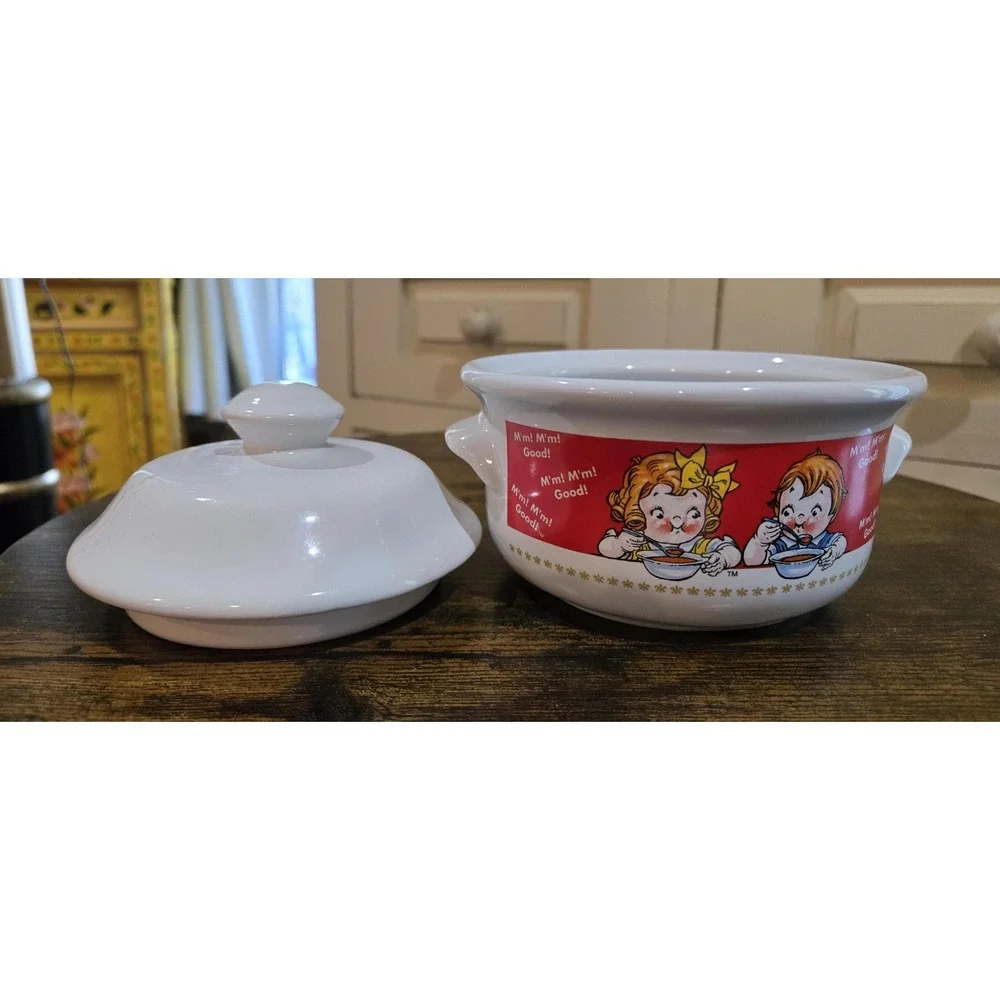 Campbell's Soup Bowl with Lid:‎ 1998 Campbell Kids